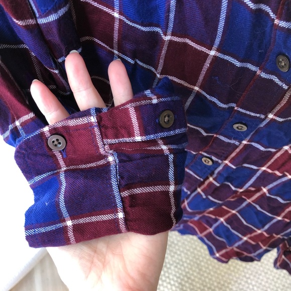 Lucky Brand button down flannel top - Picture 5 of 9